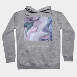 Abstract Oil Painting Very Peri Blue Purple 1c19 Hoodie